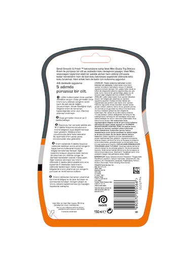 Veet Men Duşta Tüy Dökücü Krem 3 x 150 ML