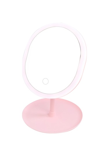 Vkemall Lambalı Makyaj Aynası Refill Light Şarj Edilebilir Yurt Masaüstü Aynası