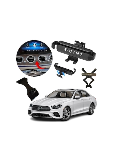 Mercedes E Seri Araçlara Özel Cep Telefon Tutacağı Robotik Oynar Başlık 2016-2024 Arası Profesyonel