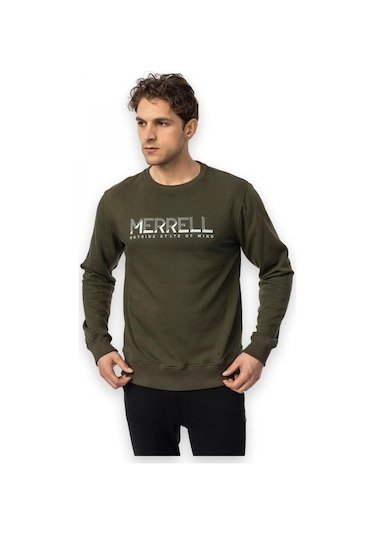 Merrell M25smithm Outdoot Sweat Haki Erkek Sweatshirt Haki