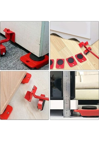 Novahub Zahmetsiz Ağır Mobilya Taşıma Kiti, Kolay Kaldırma & Taşıma, 150kg Kapasite, Kullanışlı Ağır Hizmet Tekeri -