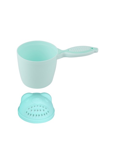 Lemestar Bebe Şampuan Kasesi Yıkanır Balık Desenli Kolu Pp Materyal Göz Ve Yüz Korumalı Saç Yıkama Kasa Yeşil