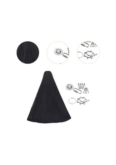 Suntek Çocuk Salıncak Hamak Balkon Için Anti Tip Sandalye Siyah