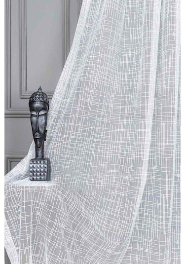 Evdepo Home Kullanıma Hazır Örme Tül Perde (540736759)