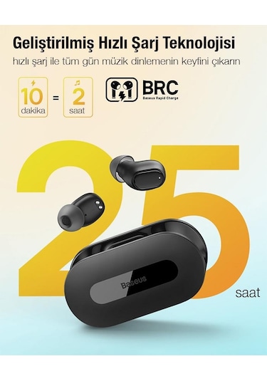 Baseus Bowie EZ10 Bluetooth 5.3 Kulak İçi Kulaklık