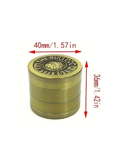40 Mm 4 Katlı Grinder Baharat Öğütücü Parçalayıcı Paslanmaz Çelik Mıknatıslı Cepte Taşınabilir Bakır