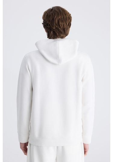 Twn Slim Fit Ekru Düz Örgü Pamuklu Sweatshirt 5ece247020042 Çok Renkli