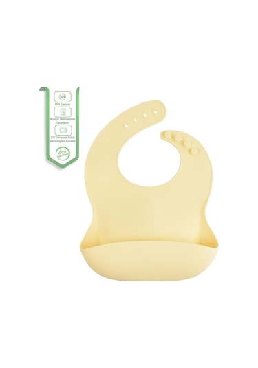 Jojobebek Çocuk Silikon Mama Önlüğü (SARI RENK)