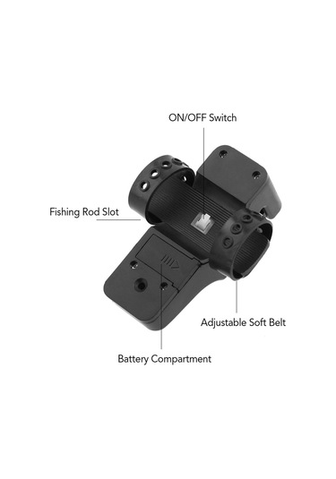 Gajeena Sazan Balıkçıları İçin Abs Jy-3 Olovka Alarmı - Mavi Led, Pil Yok 1 Adet