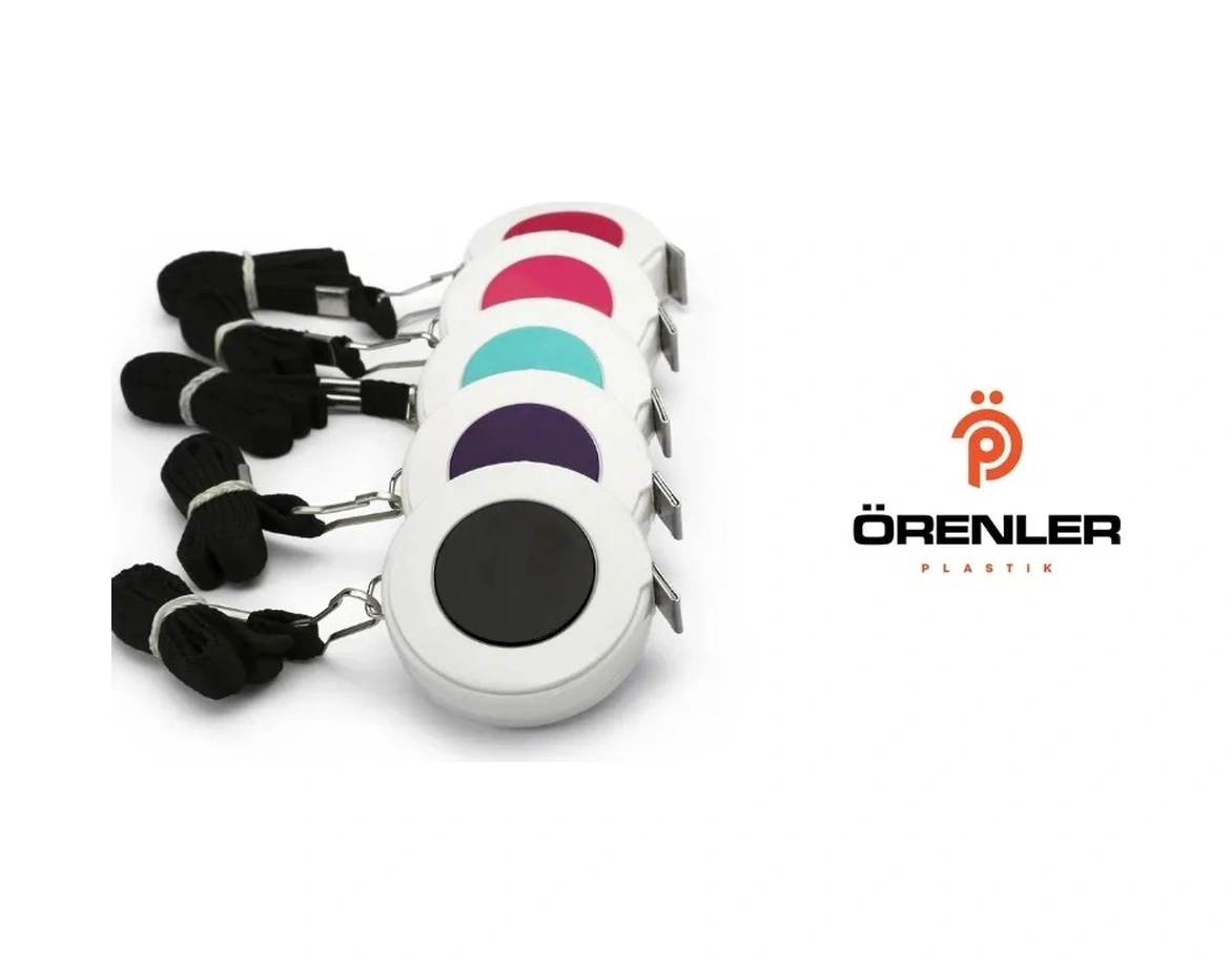 Mezura Otomatik Askılı 3 Metre Beyaz-Siyah