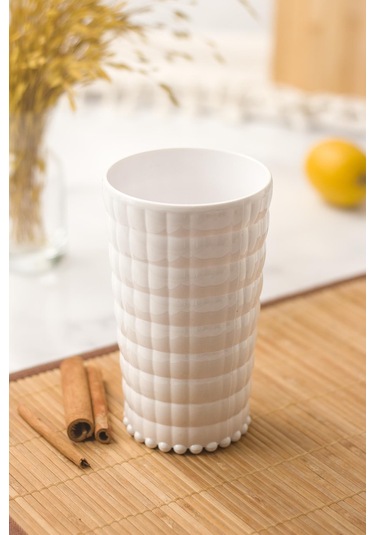 Allegra Beyaz Bardak - 750 Ml Tekli Akrilik Malzeme - Cam Değildir Kırılmaya Dayanıklı