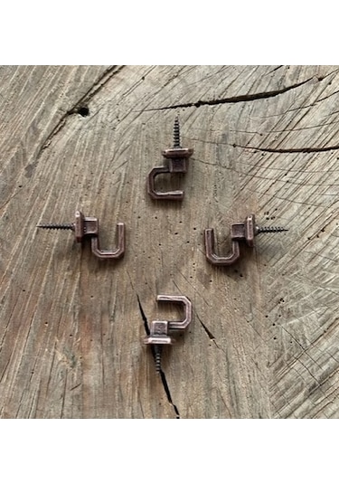 DEKORATİF ANTİK SARI KANCA MİNİ VİDALI ASKI TESBİH ASKISI 12ADET