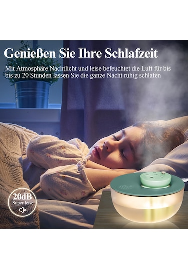 Lgq Mini Air Hava Nemlendirici 20 Db Süper Sessiz Soğuk Sis