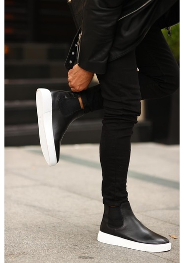 Serhat Özköroğlu -siyah Erkek Chelsea Bot Siyah Siyah