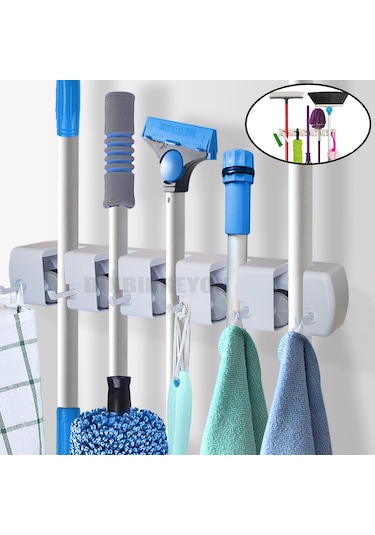 Askılı Duvar Tipi Düzenleyici Fırça Paspas Askısı Cd059