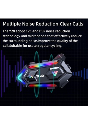 Motosiklet İntercom Kask Kulaklık Üniversal Tüm Kasklara Uygun Işıklı Mod Motor İnterkom Bluetooth 5
