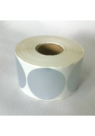 Boş Yapışkanlı Gümüş 70mm X 70mm Çap