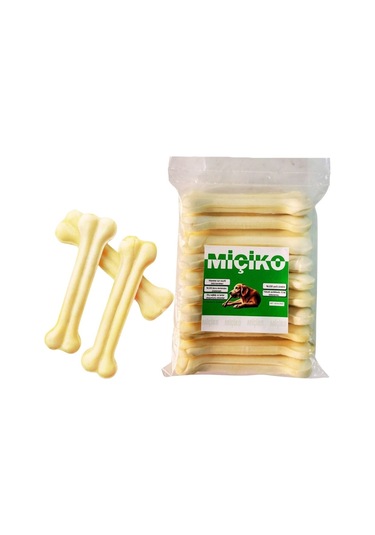 Vip Yüksek Kalite 15cm 12li Sütlü Köpek Ödül Çiğneme Kemiği