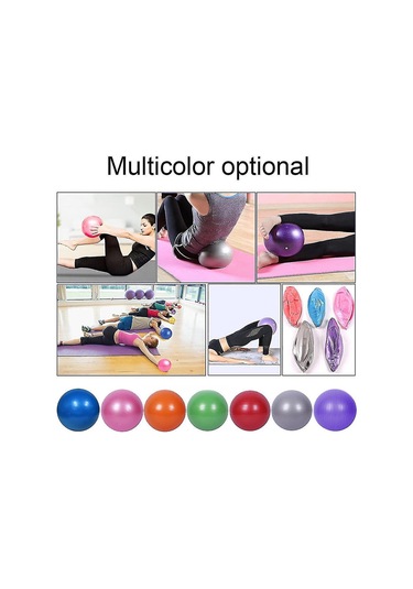 Geeksen 6 Adet Mini Pilates Topu, Pvc Materyal, Denge Ve Core Gücü Artırıcı, Ev/spor Salonu Rehabilitasyon Egzersizi, Renk Seçenekli Kırmızı-mor-mavi-pembe-turuncu-gri Çok Renkli