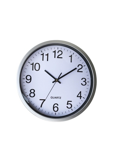 Geeroyoo Koyu Siyah 30 Cm Dairesel Duvar Saati - Sessiz Motor, Özel Logo İmalatı, Ev Ve Ofis Kullanımı Açık Mavi