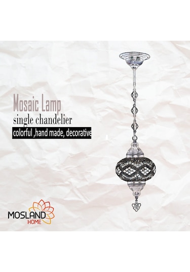 Osmanlı Lambası Set Mozaik Lamba Dekoratif Avize Renkli