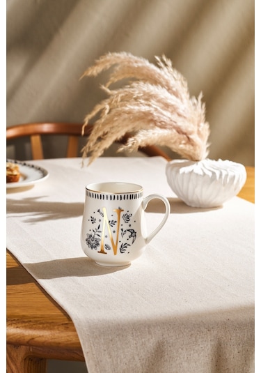 Emsan Artisan N Letter New Bone Kupa 220 Ml