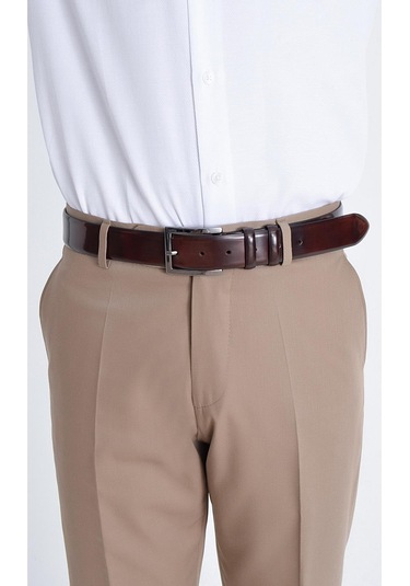 2012-140 Bordo Klasik Kemer Bordo