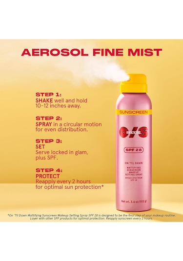 One Size On Til Dawn Spf 28 Matlaştırıcı Makyaj Sabitleyici Sprey 30gr