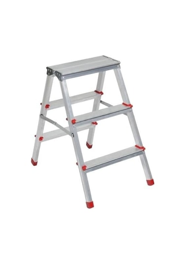 Kanat Eco Alüminyum Merdiven Çift Çıkışlı 3+3 Basamaklı