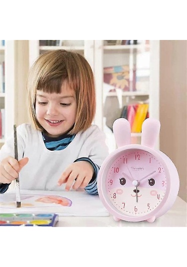 Kızlar İçin Tik Tak Sesi Çıkarmayan Çocuk Çalar Saat, Tavşan Çocuk Çalar Saat Sessiz Çalar Saat W Souv Diğer