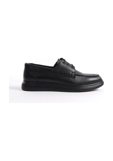 Mubiano Mbrgn105-s Siyah Erkek Bağcıklı Loafer Siyah