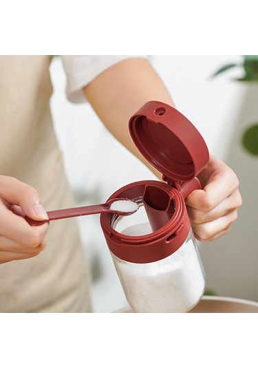 Suntek Kaşık Ayırıcı Gıda Depolama Yenilikçi Kırmızı Kırmızı