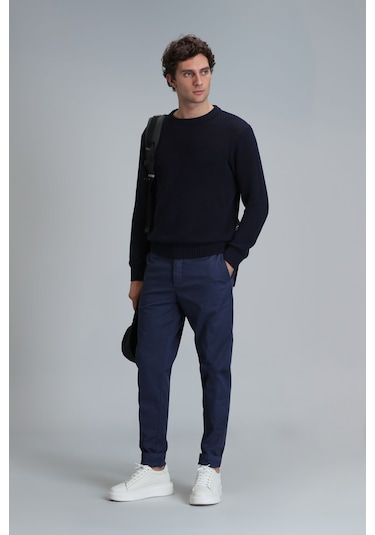 Lufian Tom Smart Erkek Chino Pantolon Slim Fit Lacivert Lacivert 111190313100200 Lacivert