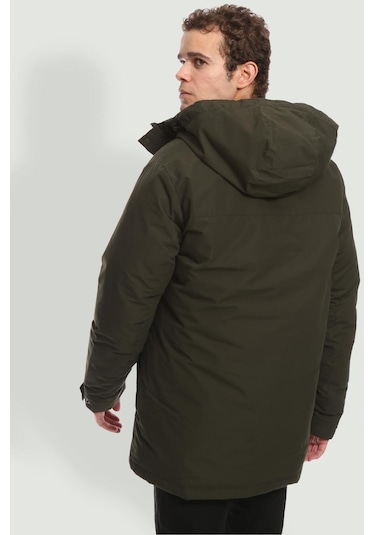 Jack & Jones Fonksiyonel Cepli Kapüsonlu Parka- Champ 12236015 Rosin Siyah