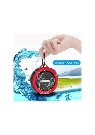 Fortunelane Mini Bluetooth Hoparlör, Ip56 Su Geçirmez, 10 Saat Pil, Mikrofon, Micro Sd Desteği, Kırmızı