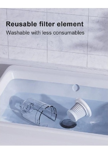 Novahub Lt-117 Süpürge Hepa Filtresi 117c/117cd/117cg İçin Yıkanabilir 5 Adet Filtre, Araba Elektrikli Süpürge Aksesuarı 5 Pcs