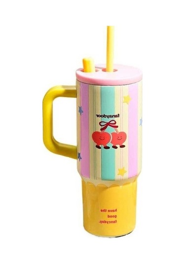 Didadodo Pembe Termos Bardak - Isı Koruma, Kullanılabilir, Soğuk Ve Sıcak Pembe, Kullanışlı Tasarım Pembe