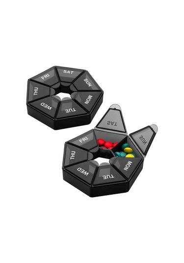 Beyaz 1 Adet Hap Kutusu Plastik 7 Gün Tablet Şeker Kutusu Taşınabilir Depolama Tablet Tutucu Seyahat Organizatör Hap Dağıtıcı Konteyner