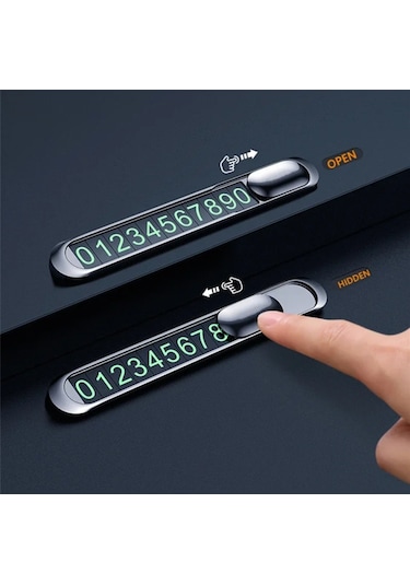 Araç İçi Numaratör Park Telefon Numarası Fosforlu Numaratör