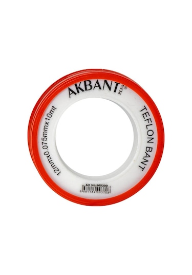 Akbant 505300 Teflon Bant 12mm X 0 075mm X 10mt