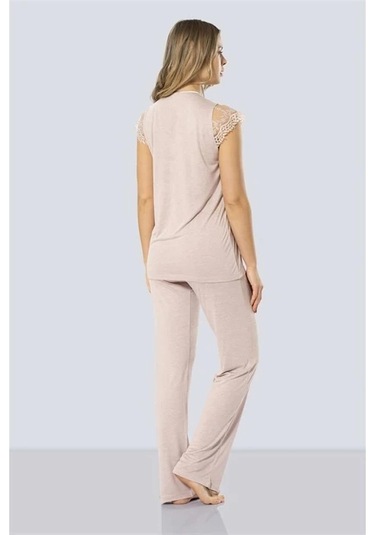 Türen 3294 Lohusa Pijama Takımı - Pudra