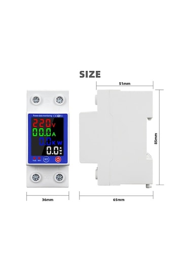 Novahub Akıllı Wifi Devre Kesici, Sızdırma/aşırı Akım/voltaj Korumalı, Uzaktan Kontrol, Alexa/google Asistan Uyumlu, Çok Renkli Çok Renkli