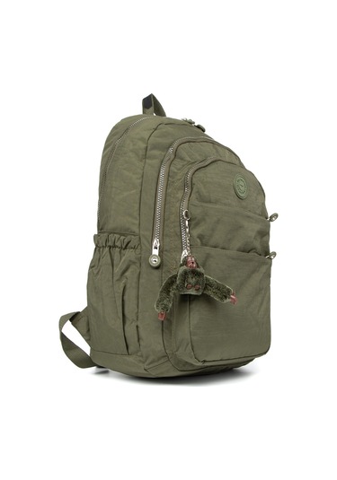 Çok Gözlü Maymun Figürlü Kırınkıl Sırt Çantası Haki-691 Haki