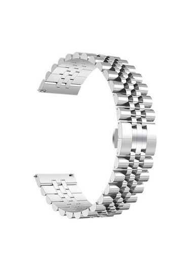 Mobilteam Huawei Watch Gt 3 46mm Uyumlu Krd-36 Metal Kordon-gümüş