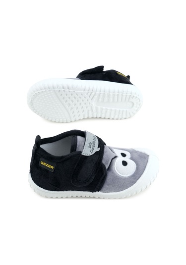 Gezer Kışlık Cırtlı Ayarlanabilir Rahat İç Taban Erkek Çocuk Panduf Ayakkabı Ga2kpm.03102.01.3e7.0a Siyah