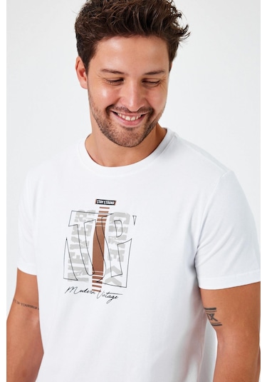 Alexander Gardi Alexandergardı Baskılı Regular Fit T-shirt E24-00213 001