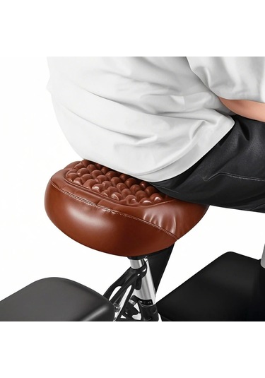 Jeehugo Elektrikli Bisiklet Koltuk Kılıfı - Su Geçirmez, Rahat, Kaymaz, Havalandırıcı Pu-silikon Materyal, Isı Ve Yağmur Korumalı Kahverengi Kahverengi