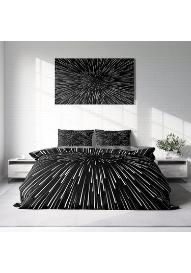 Monohome Galaxy Star 3D Pamuk Saten Çift Kişilik Nevresim Takımı Çok Renkli