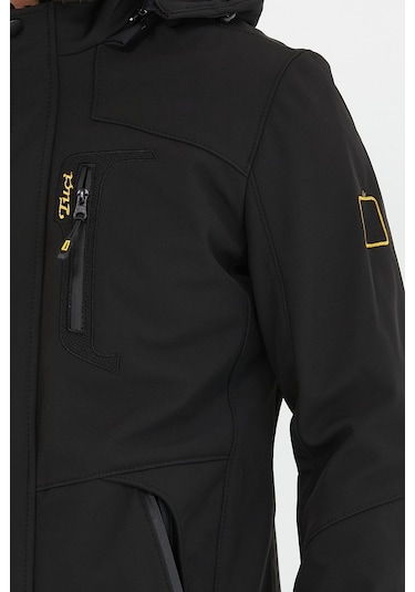 Mero Life İçi Kürklü Kapüşonlu Su ve Rüzgar Geçirmez Softshell Erkek Mont - Siyah Mero Life İçi Kürklü Kapüşonlu Su ve Rüzgar Geçirmez Softshell Erkek Mont - Siyah