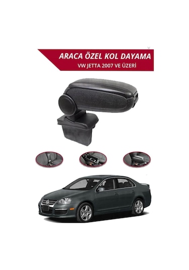 Vw Jetta-golf Mk5 Araca Özel Kol Dayama Vidasız Montaj
